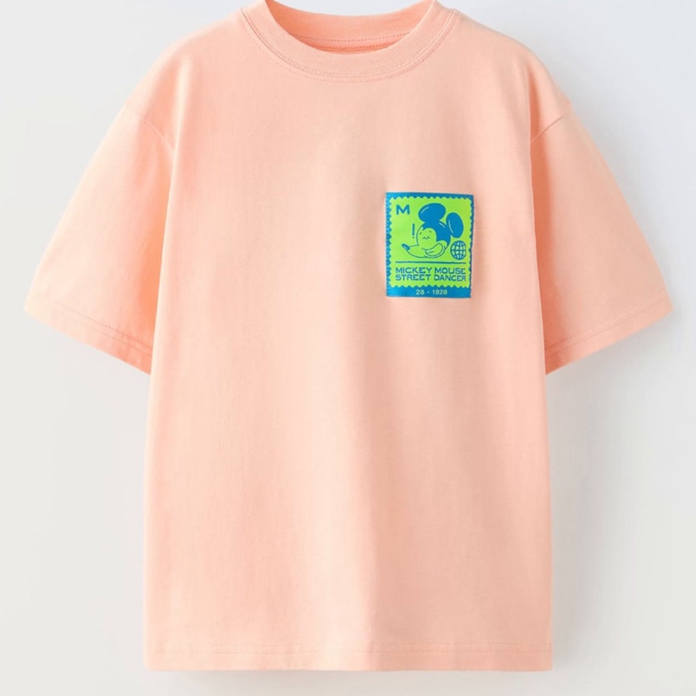 Neon Mickey mouse T-shirt 13-14 years wore it once